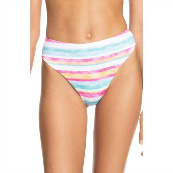NEW ROXY island in the sun mid bikini bottom in multi - Picture 1 of 2